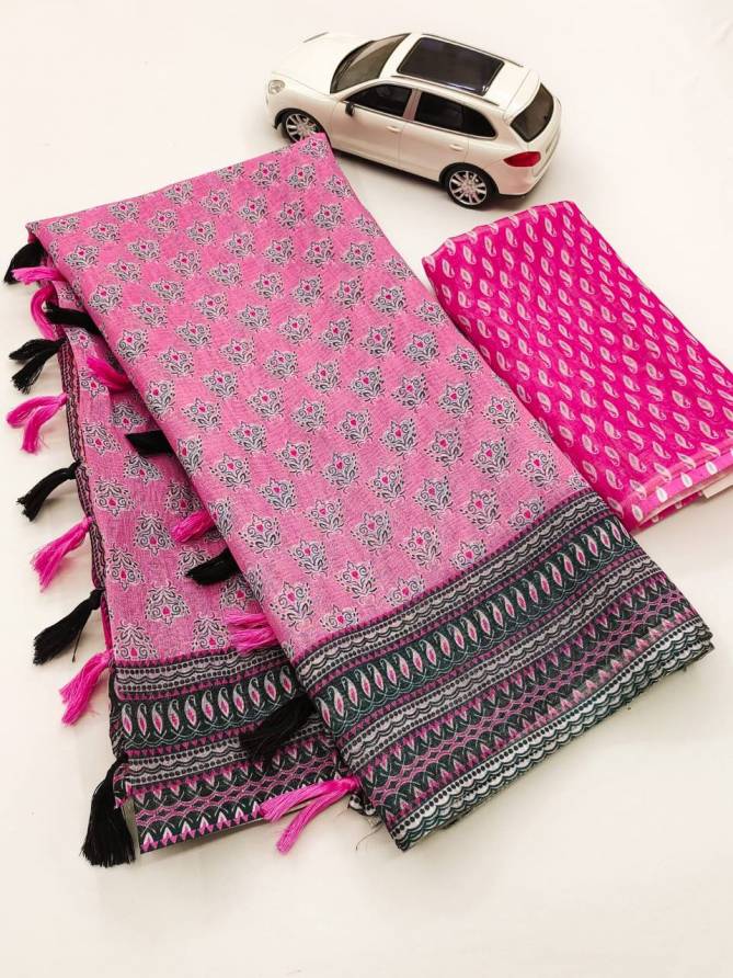 MG 250 Digital Printed Pure Linen Non Catalog Sarees Wholesale Clothing Suppliers In India